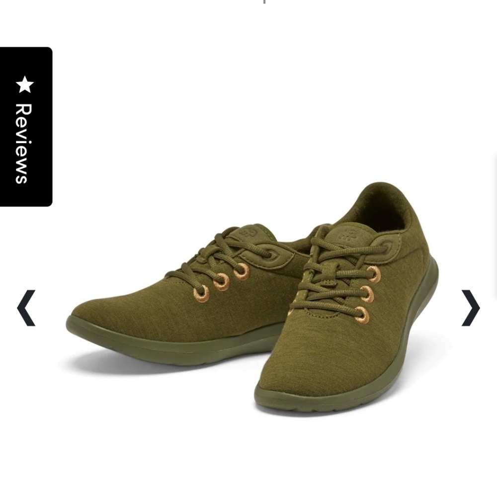 Olive green women's size 11 merinos sneakers lace up